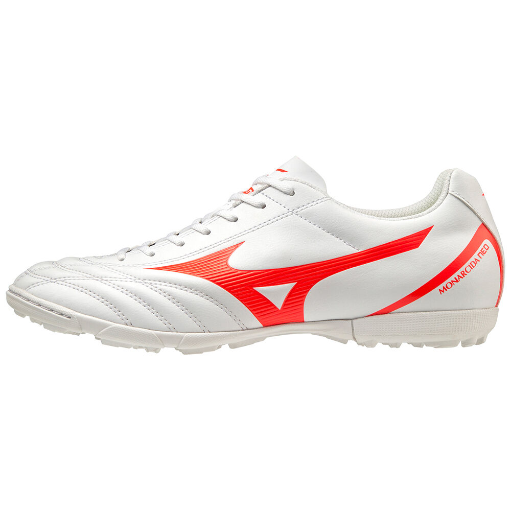 Chuteiras Mizuno Monarcida Neo Select AS - Homem - Branco/Coral - VJSIN7254